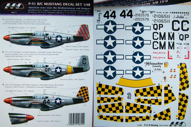 P-51B/C Mustangs 15th Air Force