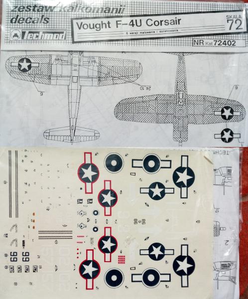 Techmod 72-402 F-4U Corsair rajz

1200.-Ft