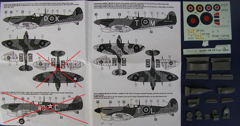 Pavla Spitfire Mk. V. konv. for Revell 

1000.-Ft