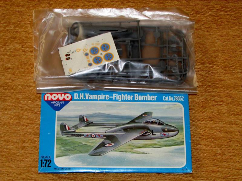 Novo 1_72 D.H. Vampire-Fighter Bomber útmutató nélkül 1.000.-