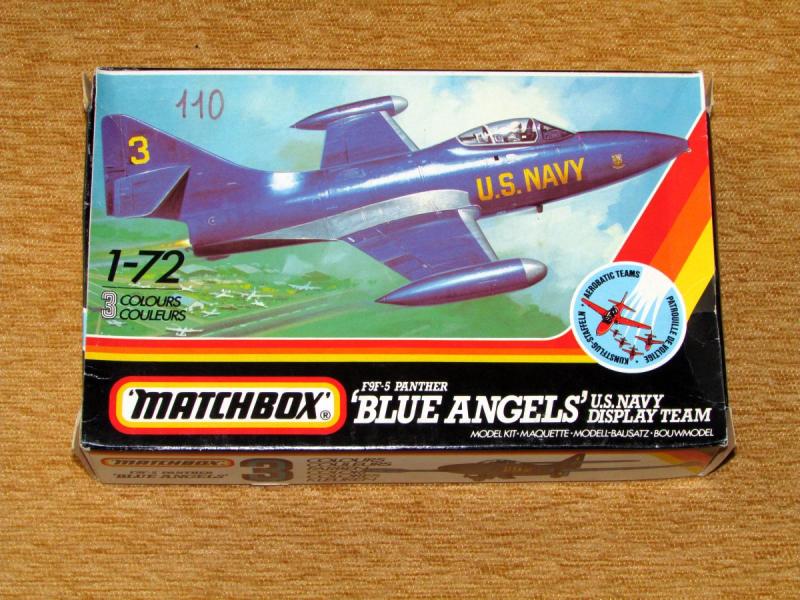 Matchbox 1_72 F9F-5 Panther Blue Angels U.S. Navy Display Team 1.800.-