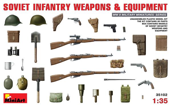 2500 soviet infantry weapons+equipment