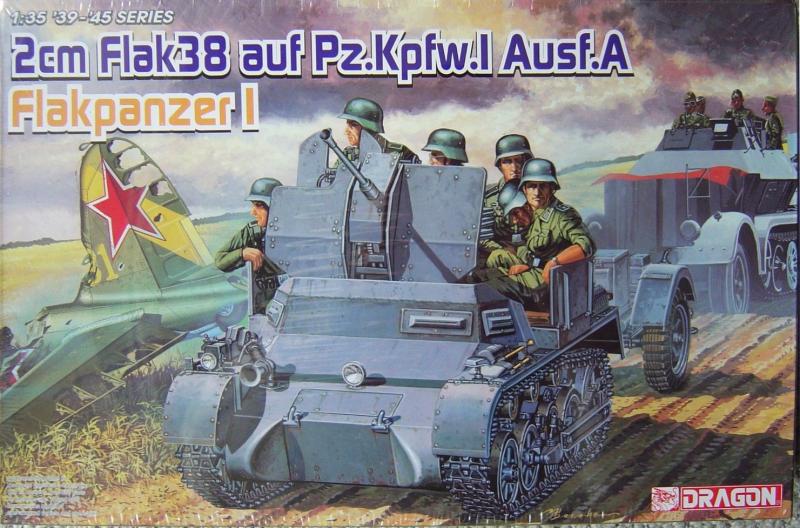 Dragon 6220 2cm Flak 38 Pz. I Ausf A Flakpanzer; maratás, szemenkénti lánctalp