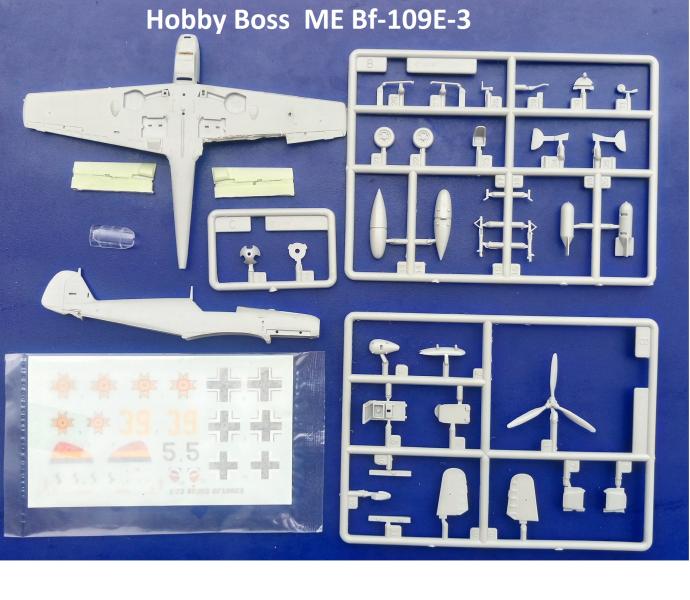 Hobby Boss ME Bf-109E-3 alkatrészek