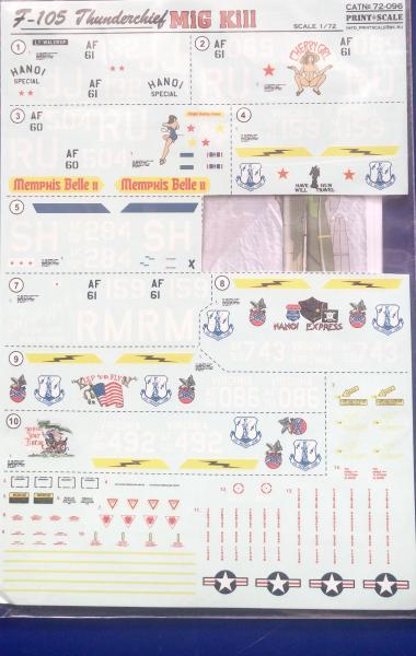 Print Scale 72-096 F-105 MiG Kill