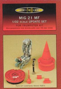 Trumpeter 02218 MIG-21 MF Fishbed J + FM Detail 320401 + Tally HO! 32-003 MiG-21 MF/SM/R  12,000.- Ft