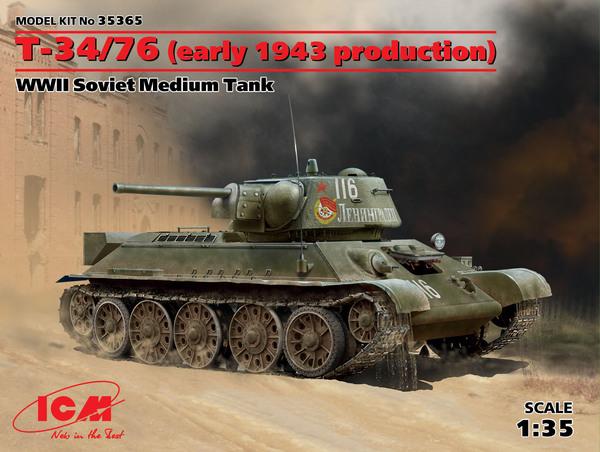 ICM 35365 T-34/76 (early 1943 production)  7000.- Ft