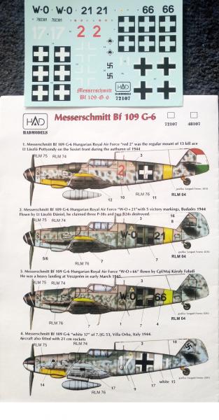 HAD 72-107 ME Bf-109G-6