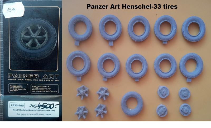 1-35 Panzer Art RE35-206 Henschel-33 tires