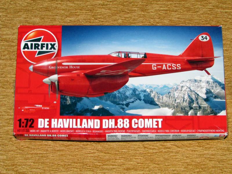 Airfix 1_72 De Havilland DH.88 Comet Törzs összeragasztva 1.600.-