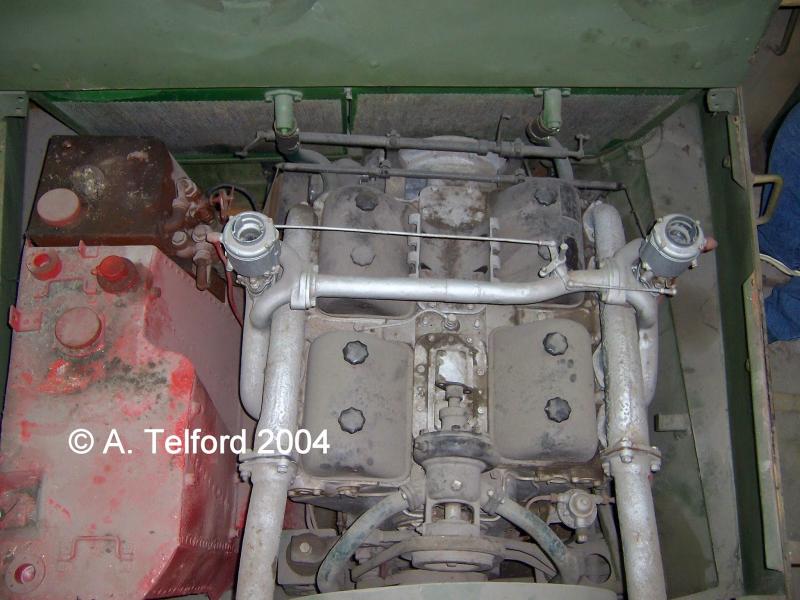 Engine bay Image 3. Fuel tank to left of image. Hull rear to bottom of image.