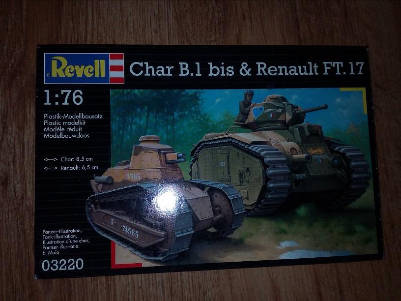 tank2doboz

Revell 1/76 Char B1, Ft-17 + dioráma alap 
3000Ft