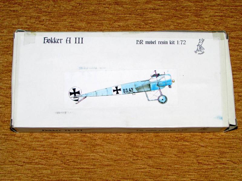 HR Model 1_72 Fokker A.III Műgyanta makett maratott alkatrészekkel 3.400.-