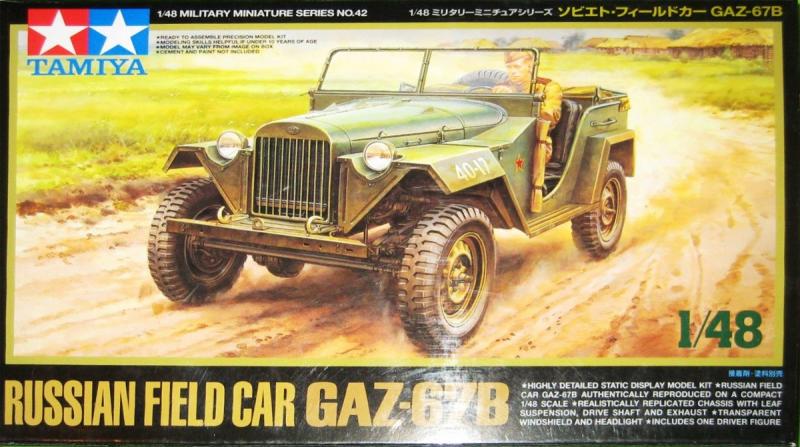 Tamiya 32542 Russian Field Car GAZ-67B; sofőr figurával, doboza sérült a beltartalom rendben