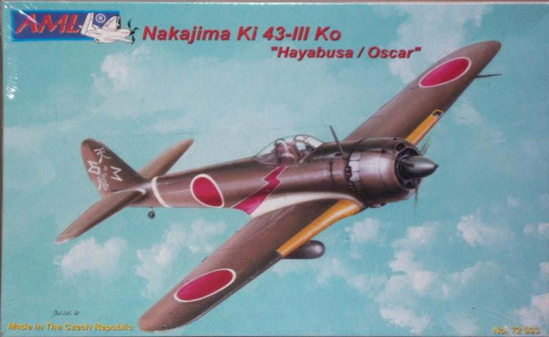 AML 72033 Nakajima Ki-43-III Ko Hayabusa, Oscar; vákum kabintetők, maratás, film, gyanta kabin, kipufogók, bomba, futóakna és motor burkolat
