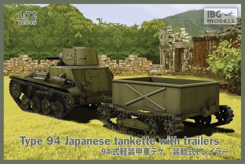 IBG 72045 TYPE 94 Japanese Tankette with trailers; maratással
