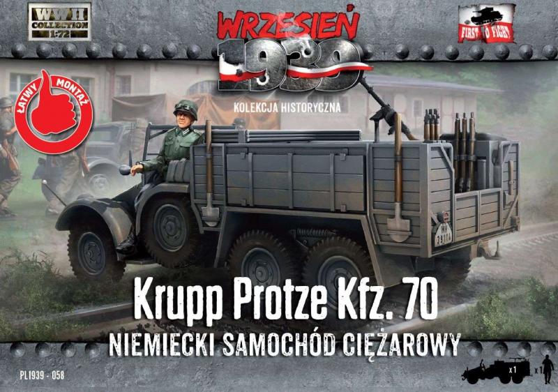 First to Fight PL1939-58 Krupp Protze Kfz.70 German Light Truck