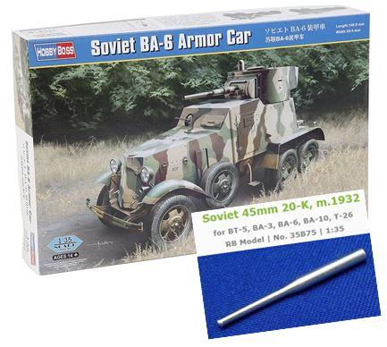 Hobby Boss 83839  Soviet BA-6 Armor Car  7500.-