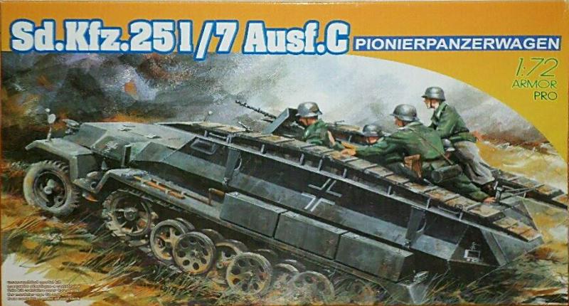 Dragon 7265 Sd.Kfz.251 7 Ausf.C Pionierpanzerwagen; maratással