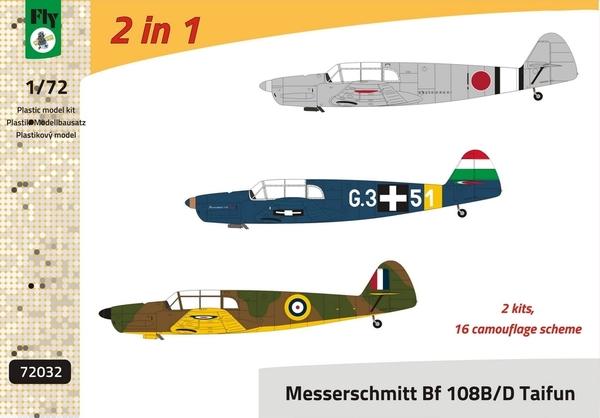 Fly - Messerschmitt Bf108 Taifun - 5000 ft (két teljes készet, a magyar matrica hiányzik)
