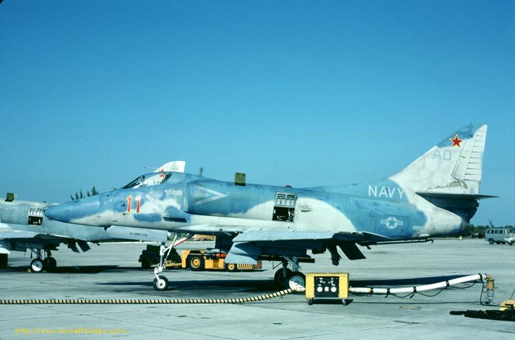 11a A-4E Skyhawk 152004 AD-11 VF-45 US Navy crashed