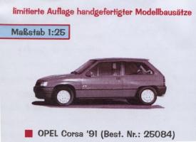 Dobozbontás - 91 Opel Corsa (scratch-builder kiképző kit)
(Stefan)
