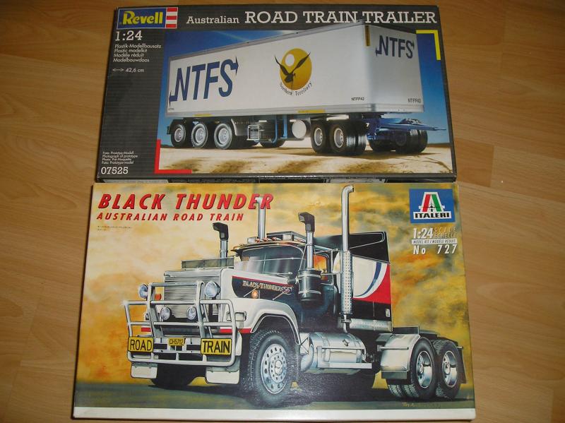 Mack Titan + NTFS Road train trailer