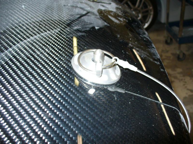carbon fiber hood & pin
