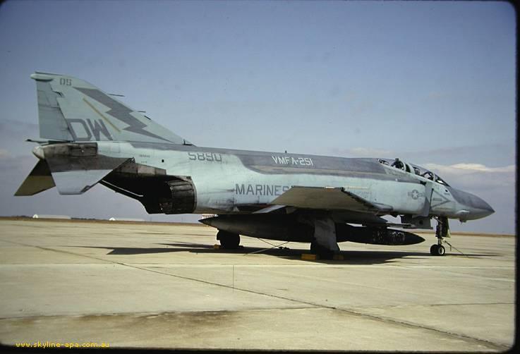 F-4S, 155890, VMFA-251, USMC, 1985