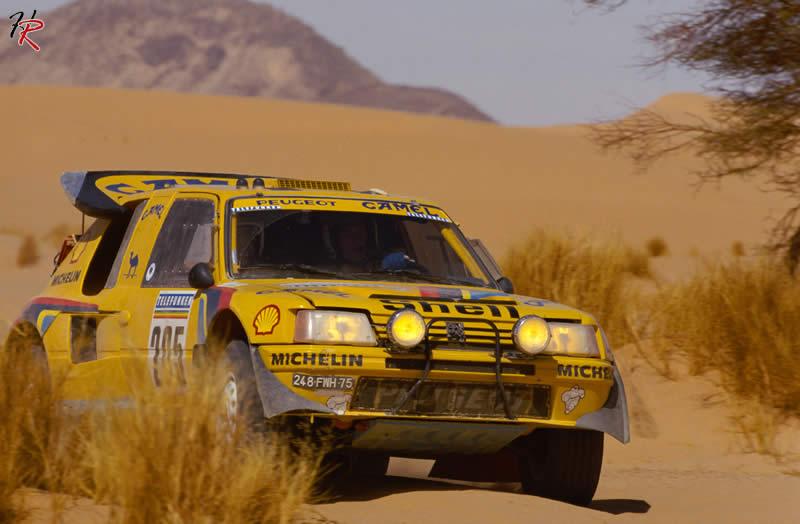 Peugeot 205 T16-Vatanen, Giroux-Paris Dakar 1987-Peugeot-6