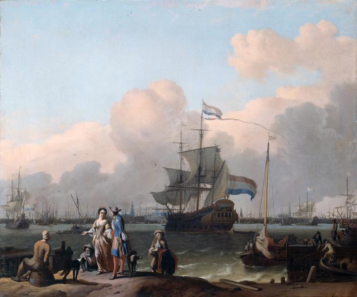 the-frigate-de-ploeg-on-the-ij-in-amsterdam
