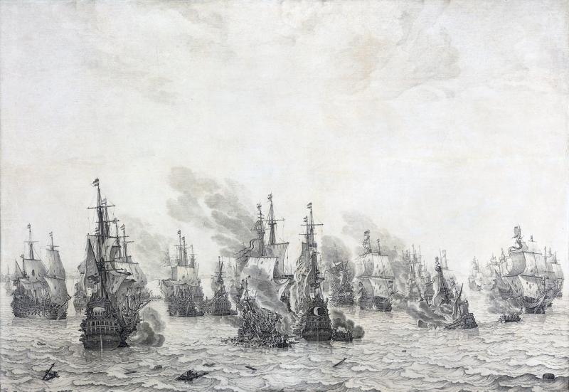 slag-bij-livorno-battle-of-leghorn-willem-van-de-velde-the-elder

Csata livornónál.