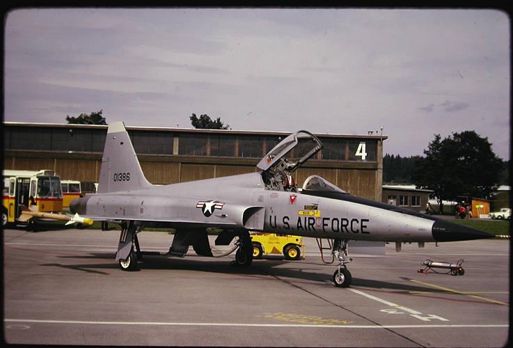 F-5E, 01386 USAF, 1974 Demo in Switzerl.