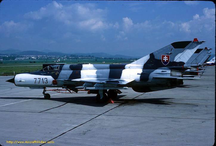 MIG-21MF 7713 Slovak AF in June-1998