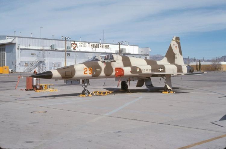 29 F-5E, 65th Aggressor Squadron, 74-01529. Taken at Nellis AFB, NV, February 1980