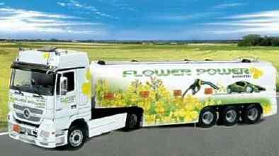 Mercedes Actros tanktrailer flower power italeri 3856