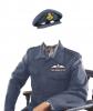 -RAAF Flight Lieutenant in BDU jacket and visor cap-Australian copy