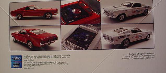 REVELL 1968 MUSTANG GT 2N1 #85-4215