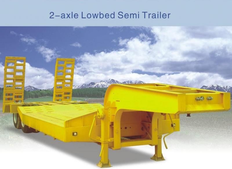 2-Axle-Lowbed-Semi-Trailer