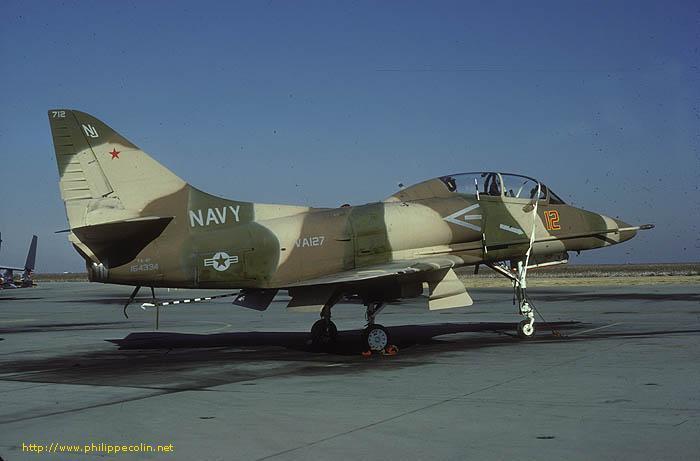 12z1b TA-4F 154334, VA-127, 1984.