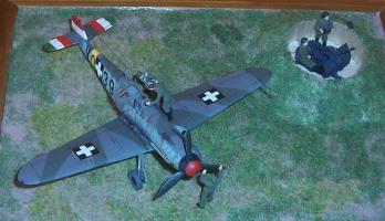Messerschmitt Bf-109 F-4 a Magyar Királyi Honvéd Légierőben (riadó!)
(ecsetes)