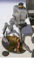 AT-ST, kb 1/50

Az AMT makettje, egy saját gyártású figurával (a fej alapja, és a távcső w40k-s figura)