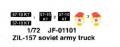 Trumpeter 01101 - Zil-157 Soviet Army Truck 300 Ft + posta költség