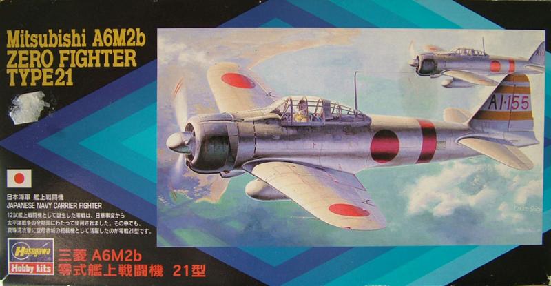 Mitsubishi A6M2b Zero Fighter Type21; pilóta figurával