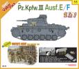  Panzer III. Ausf. E/F(2 in 1 kit!); 4 bónusz figura, magic track, maratás