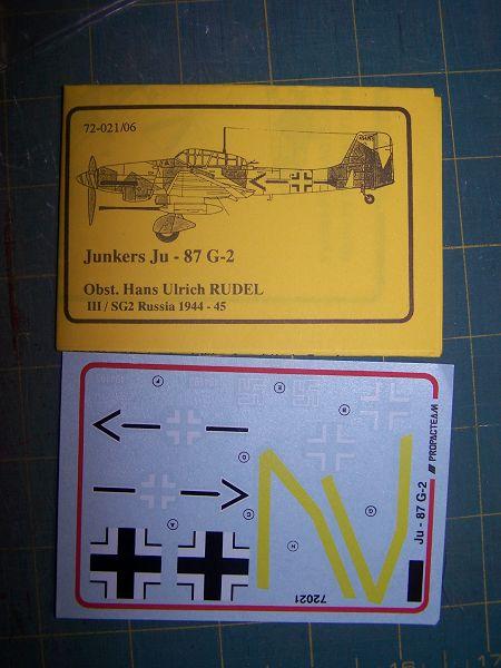 Ju-87 G2 matrica Propagteam 1-72