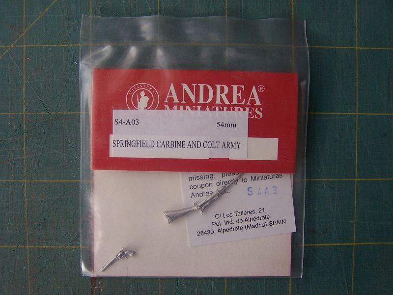 Sringfield carabine and Army colt Andrea 54mm

900.-Ft