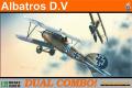 Albatros D.V Dual combo; 2 makett a dobozban, maratás+maszk