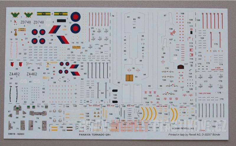 1/72 Revell Tornado Gr.I RAF (csak!) matrica  700Ft