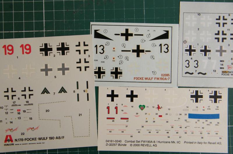 FW190 1:72 matricák, 300-500 Ft posta nélkül